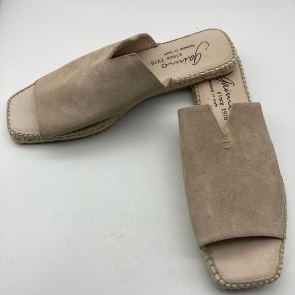 Gaimo Anthropologie Suede/Leather Espadrille Size 10,5 Handymade in Spain - Picture 3 of 8